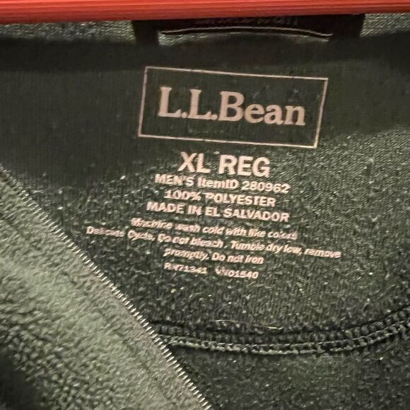 LL Bean men’s XL fleece 1/2 zip pullover - Picture 4 of 6